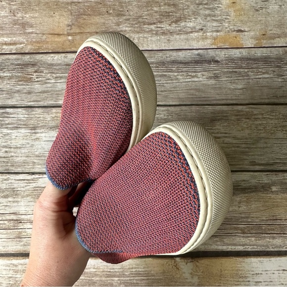 Rothy’s Tangerine Triple Stitch Slip On Sneakers Shoes 7.5 - Picture 4 of 11